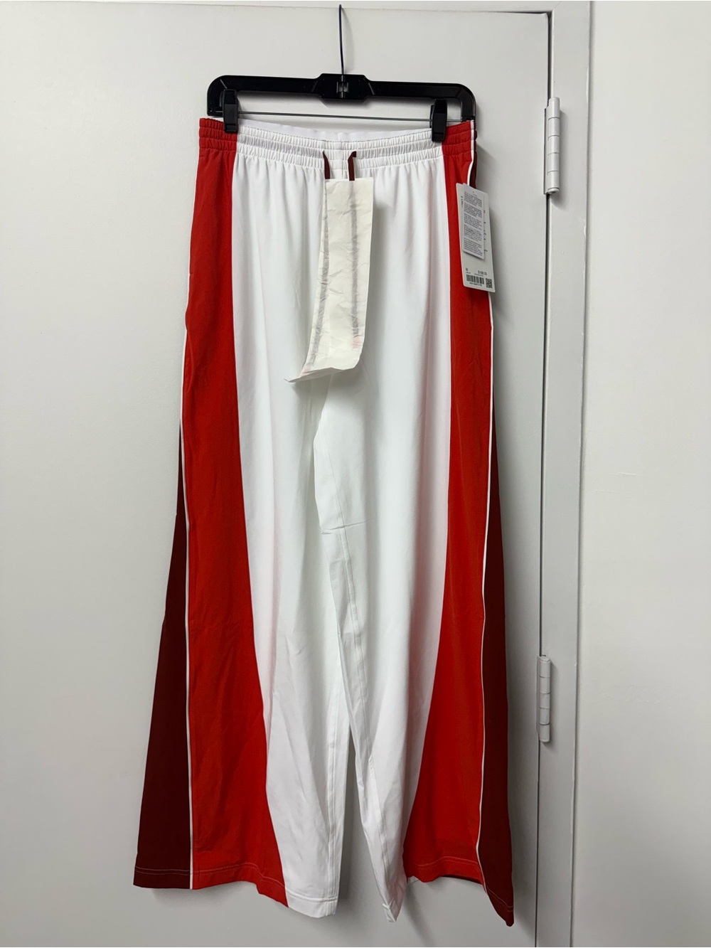 LuluLemon Court Champ UV-Protective Tennis Pant in in White/Cherry/Cranberry